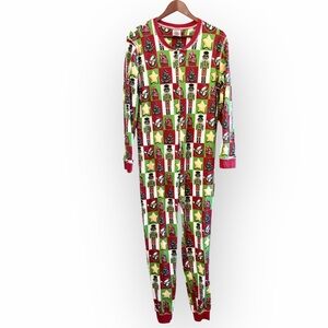 Buc-ees 1 Piece Adult Medium Christmas Nutcracker Pajama Lounge Wear Faux Flap